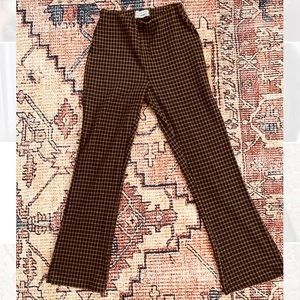 UO Plaid High-Waist Kick Flares 🕺